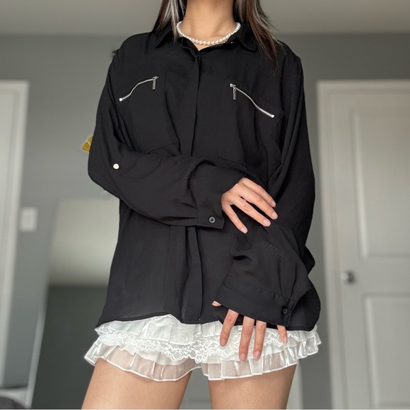 Apt. 9 Tops - Sheer Convertible Blouse